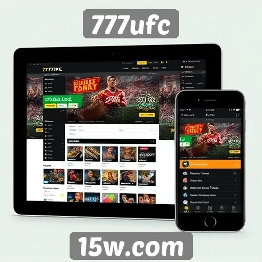 Interface e usabilidade do site 777ufc em dispositivos móveis